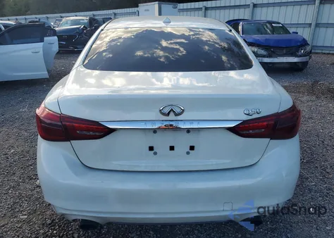 2018 Infinity Q50 3.0T Luxe z USA, uszkodzony, nr VIN JN1EV7AP7JM359354